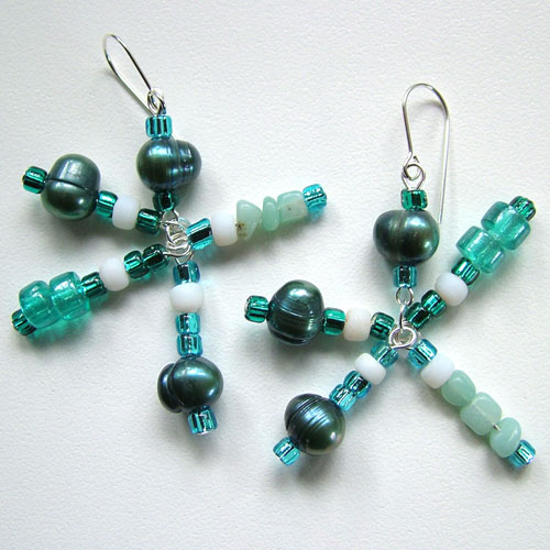 Lynn Davy Beading - Pacific Earrings beading kit exclusive to Westcoast Jewellery