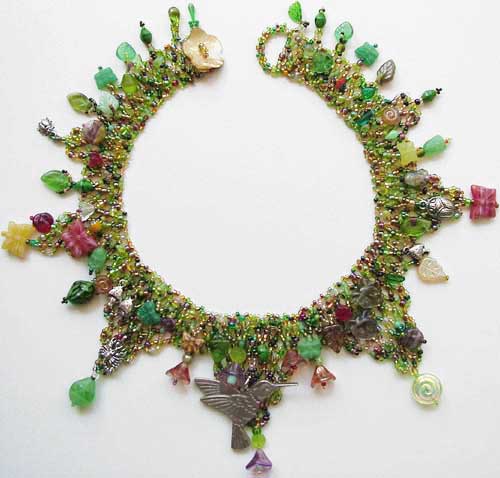 Lynn Davy Beading - Web of Life necklace.  Photography by Joanna Bury